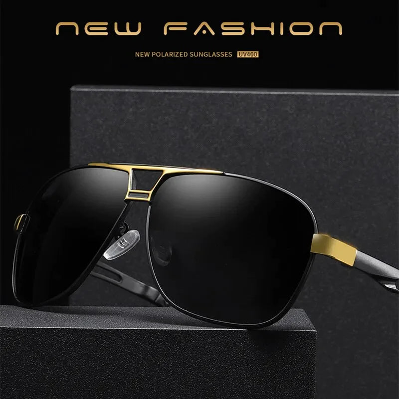 Mens Polarized Pilot Sunglasses