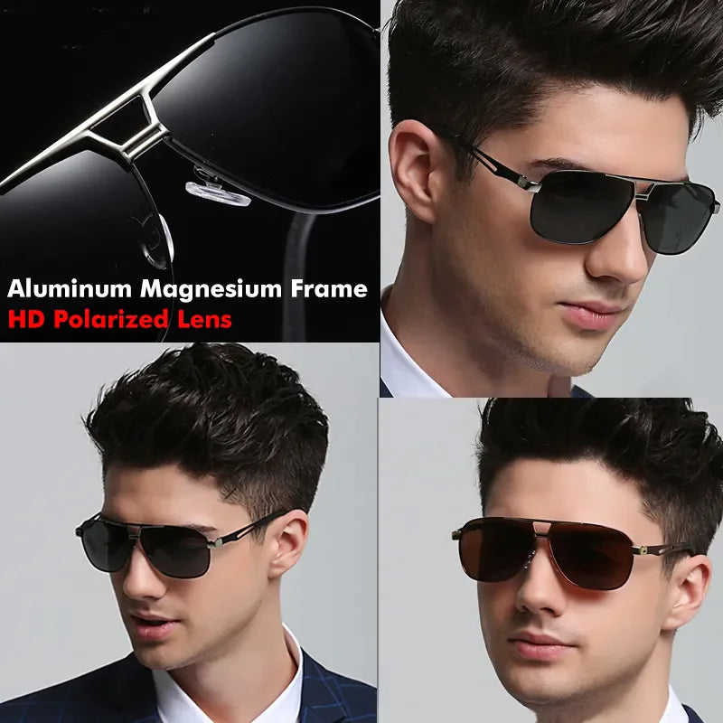 Mens Polarized Pilot Sunglasses